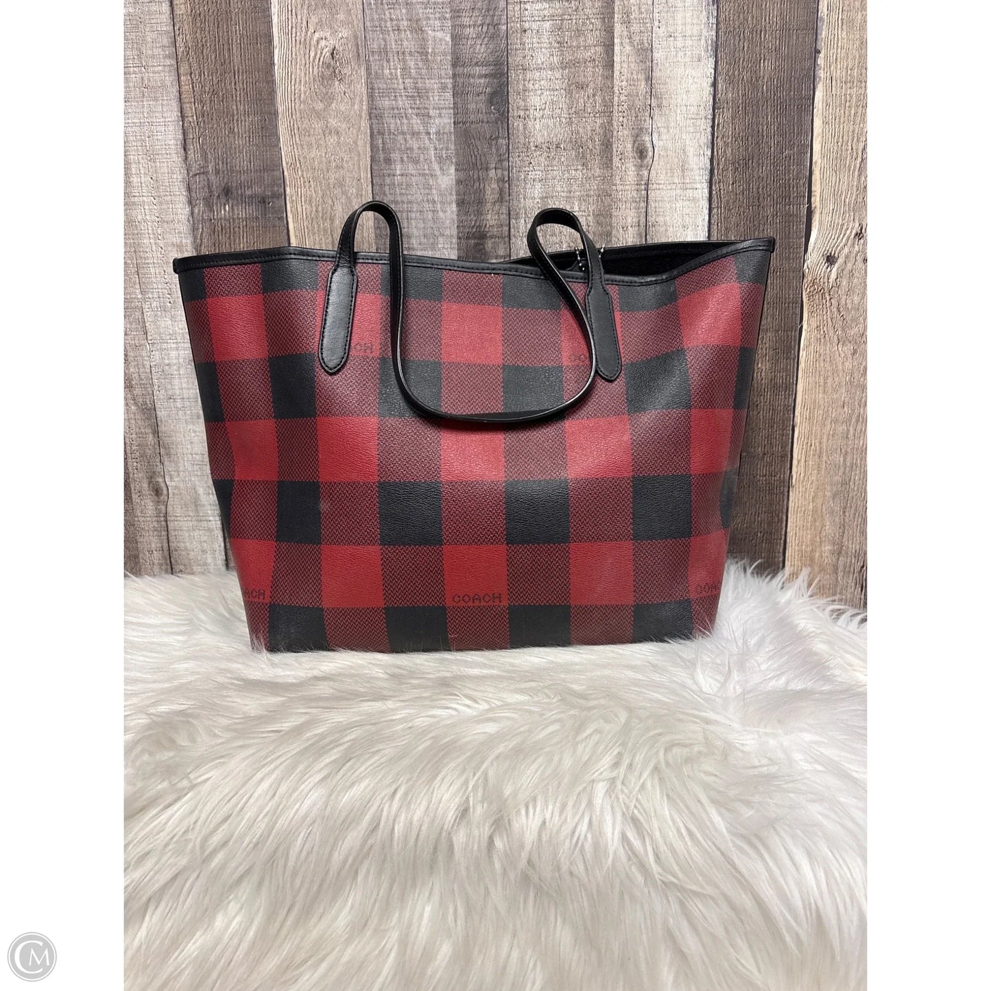 Tote Designer By Coach, Size: Large