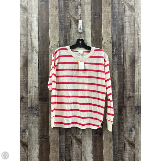 Top Long Sleeve By J. Crew In Striped Pattern, Size: Xs