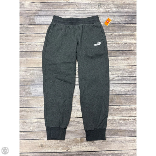 Athletic Pants By Puma In Grey, Size: M