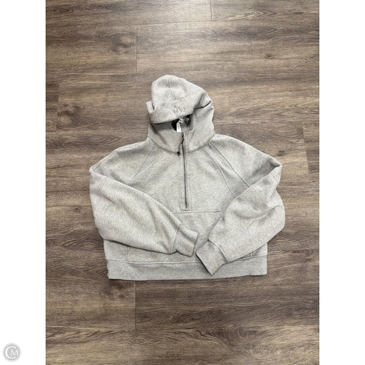 Sweatshirt Hoodie By Lululemon In Grey, Size: M