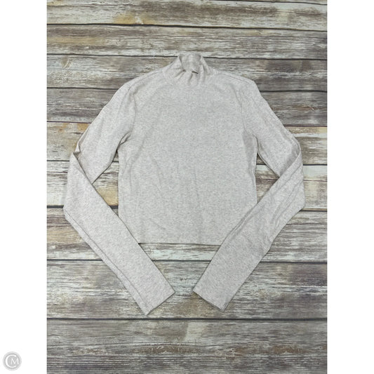 Top Long Sleeve By American Eagle In Cream, Size: M