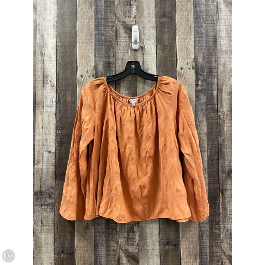 Top Long Sleeve By Elizabeth And James In Orange, Size: S