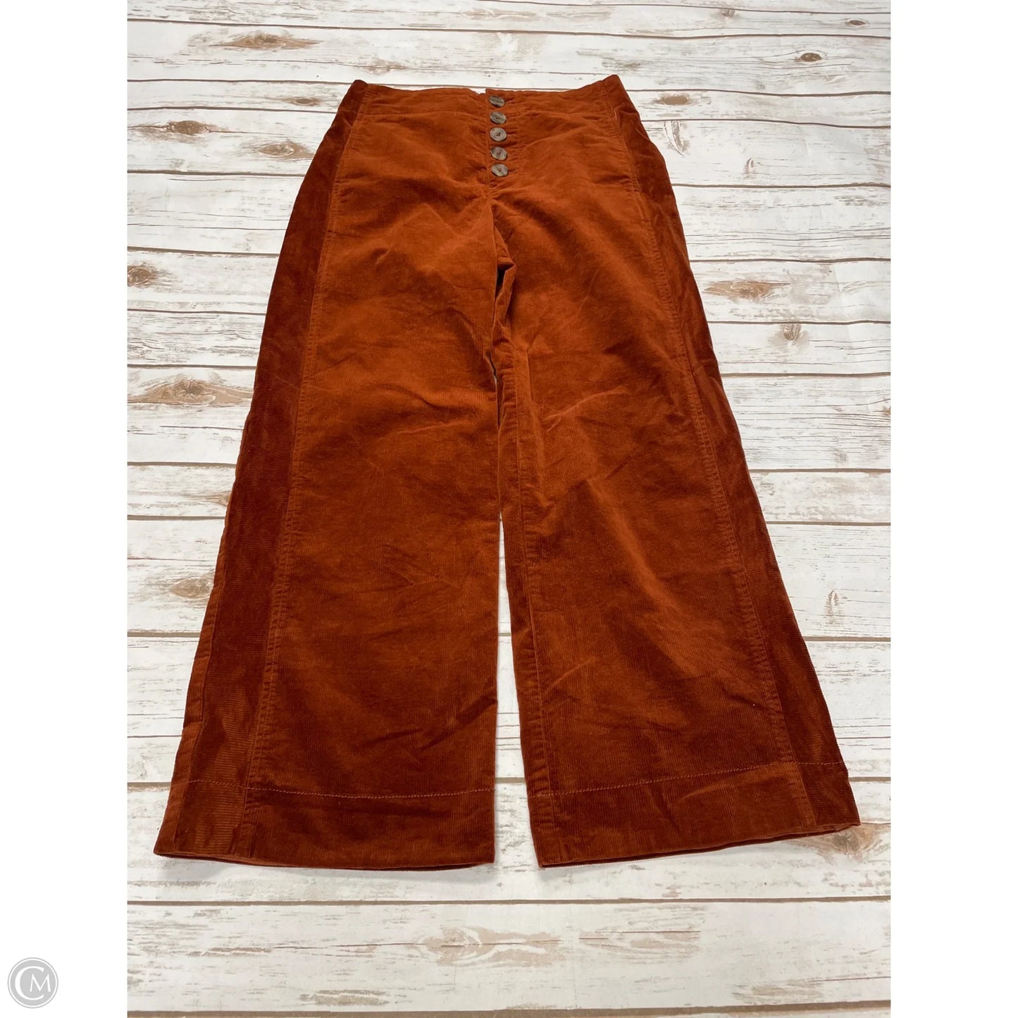 Pants Cropped By Anthropologie In Orange, Size: 2