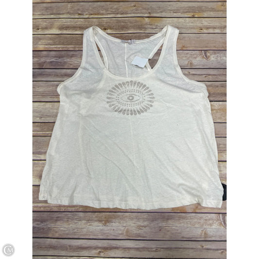 Tank Top By Cme In Ivory, Size: Xl