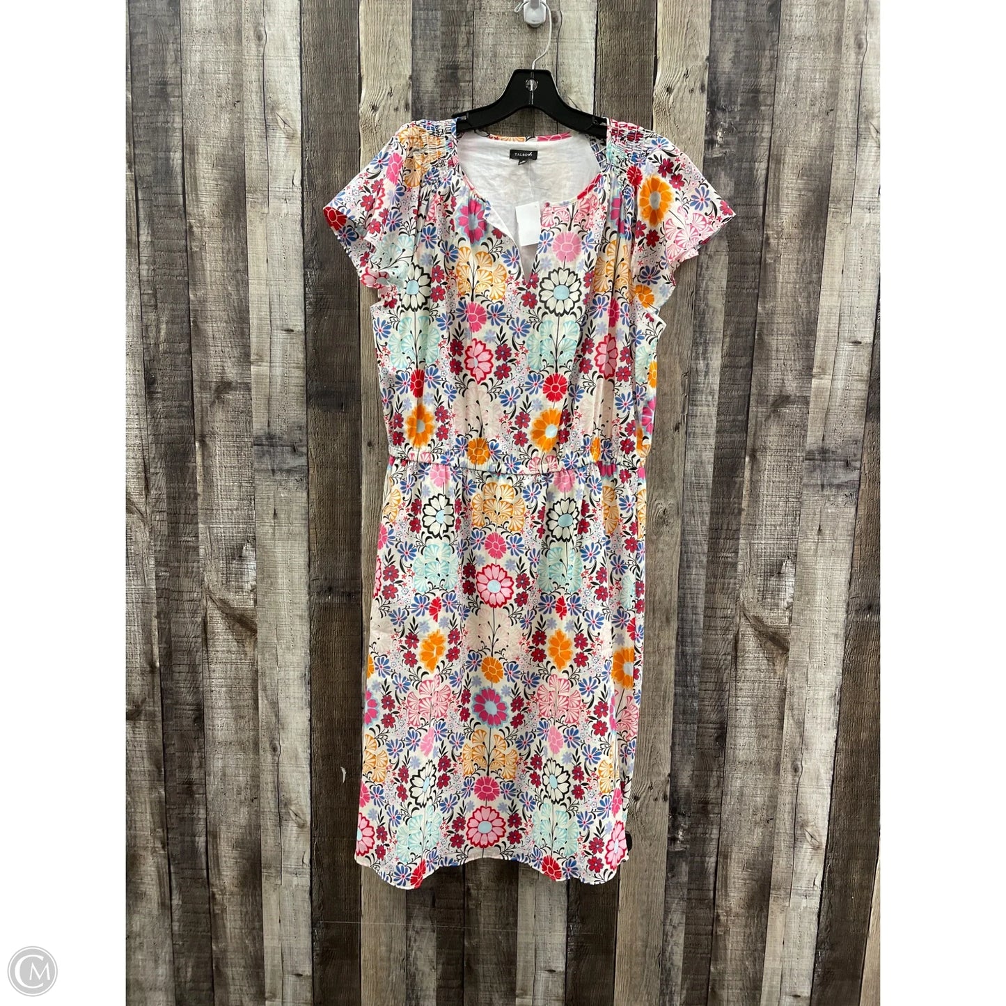 Dress Casual Midi By Talbots In Floral Print, Size: 16