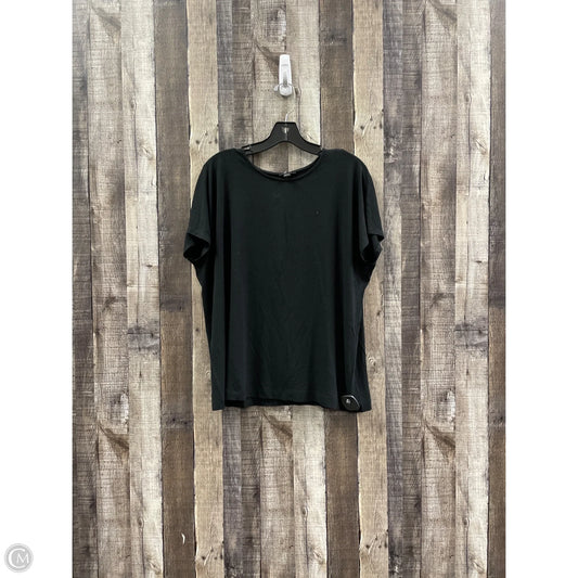 Top Short Sleeve By J. Jill In Black, Size: L