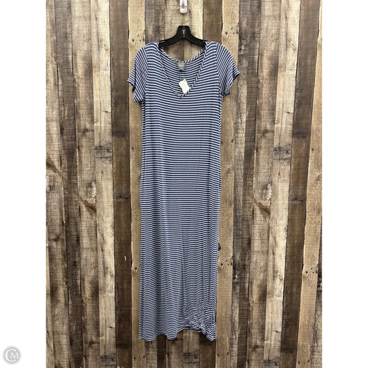 Dress Casual Maxi By Olivia Rae In Blue & White, Size: M