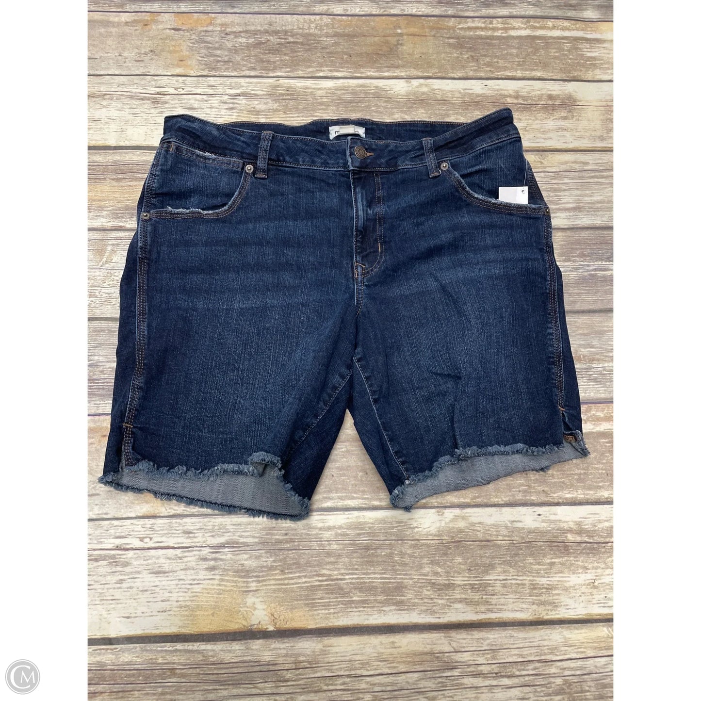 Shorts By Cme In Blue Denim, Size: 16