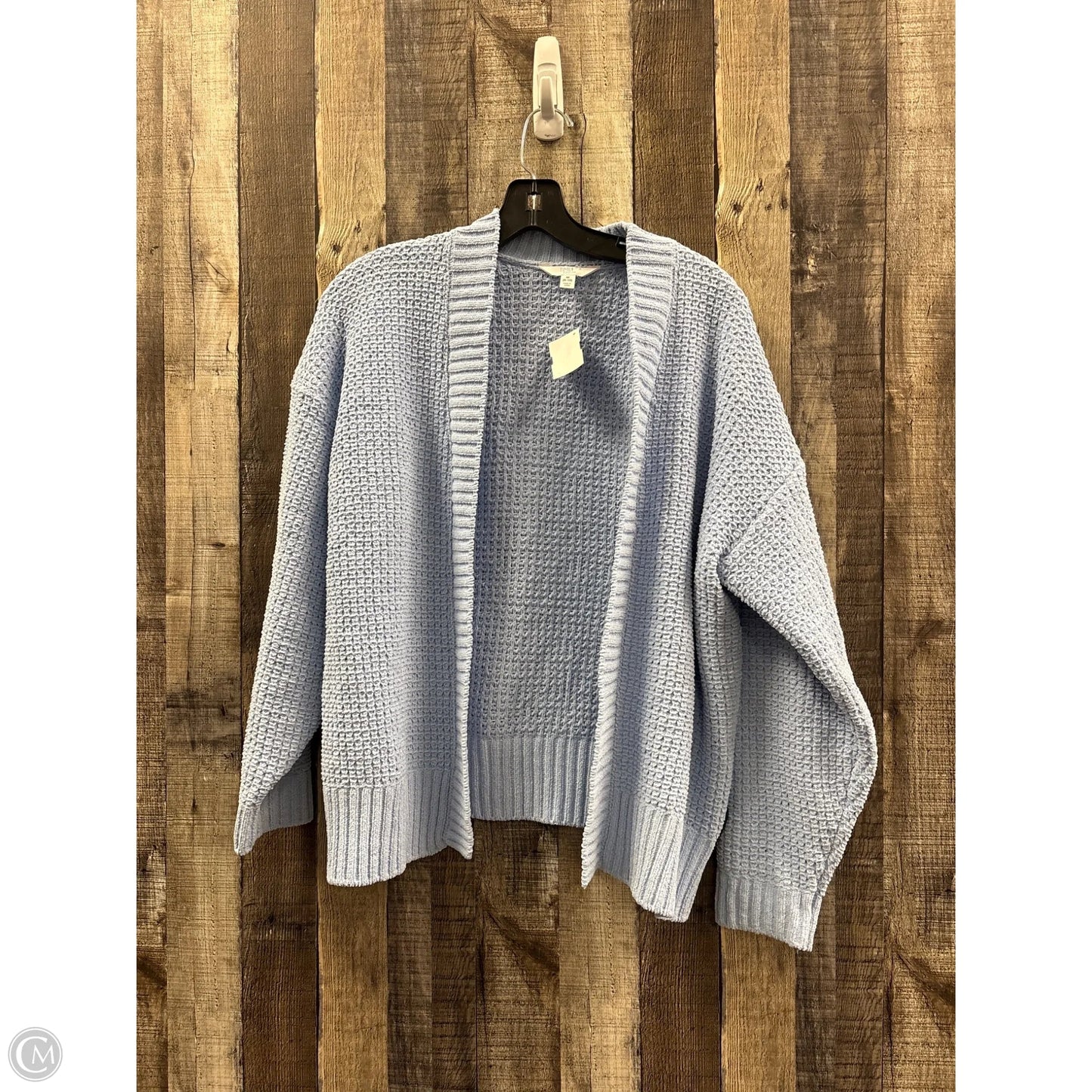 Sweater Cardigan By Time And Tru In Blue, Size: M