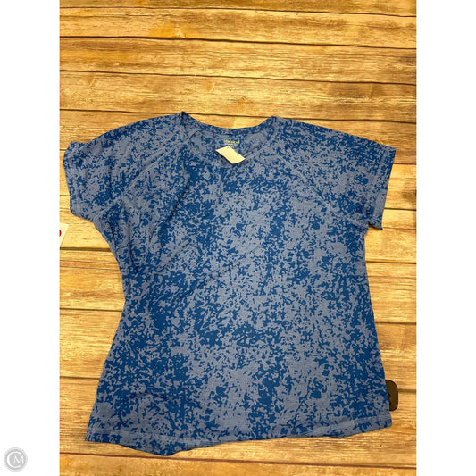 Athletic Top Short Sleeve By Tek Gear In Blue, Size: Xxl