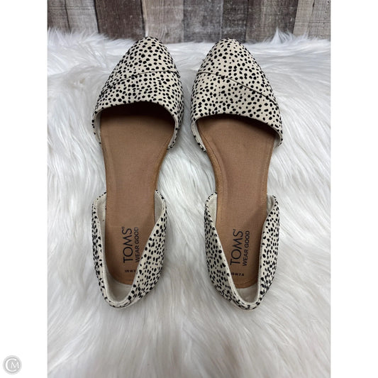 Shoes Flats By Toms In Black & Cream, Size: 7.5