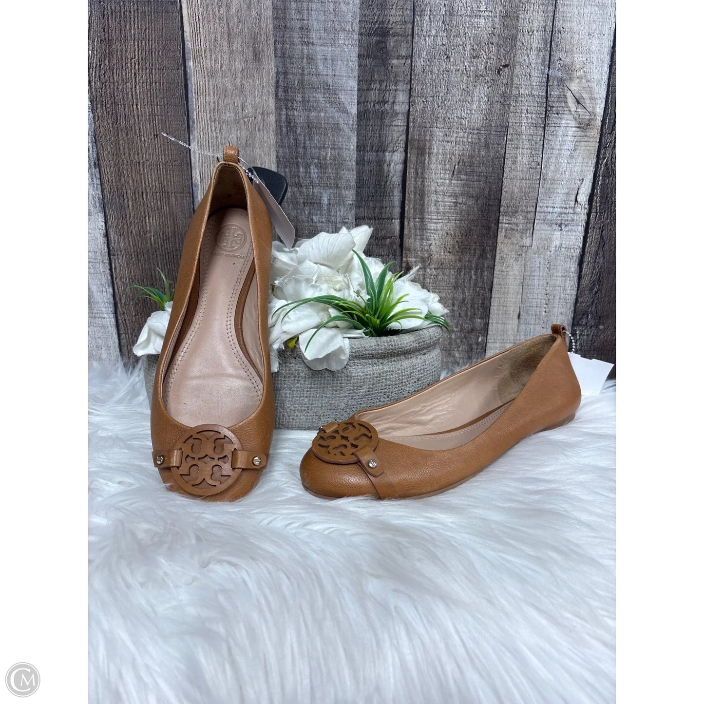 Shoes Designer By Tory Burch In Tan, Size: 7.5