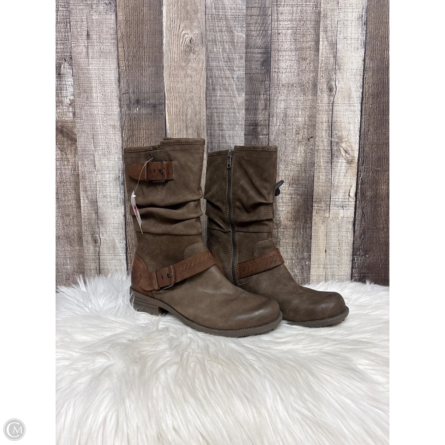 Boots Mid-calf Heels By Cobb Hill In Brown, Size: 7.5
