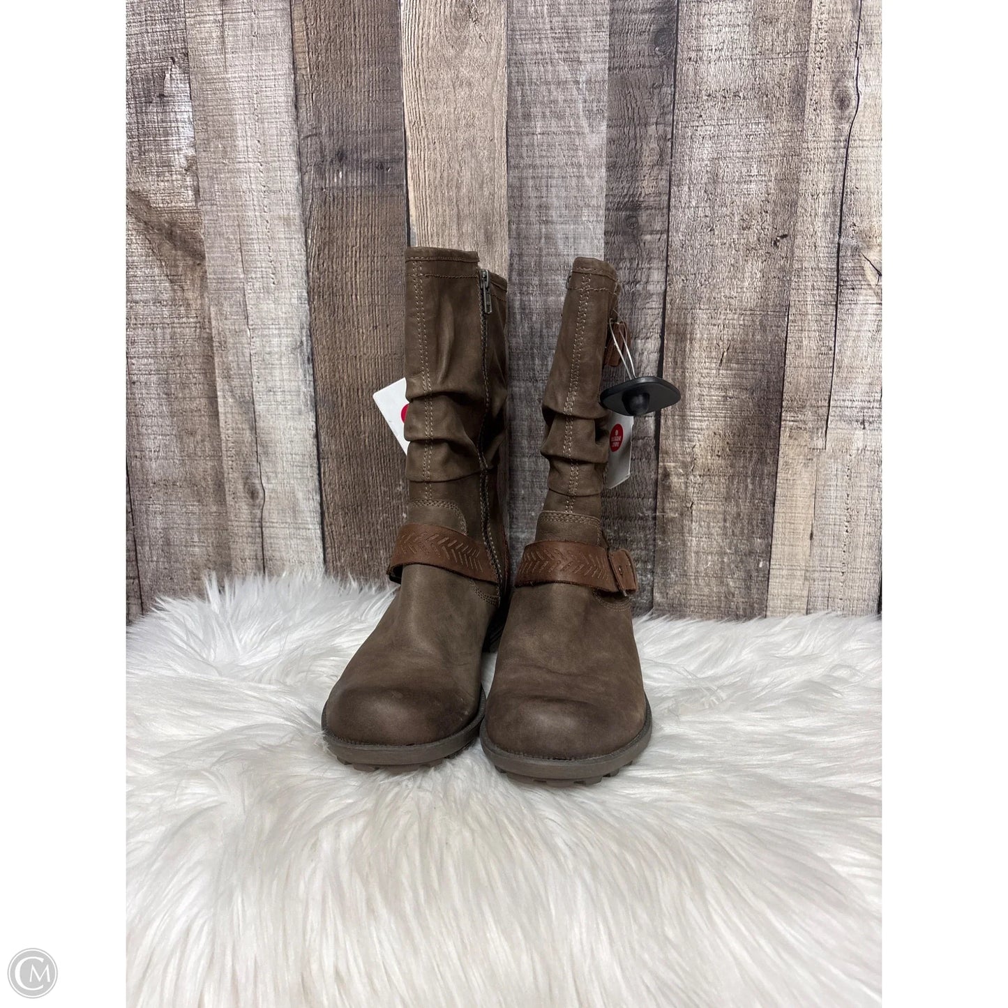 Boots Mid-calf Heels By Cobb Hill In Brown, Size: 7.5