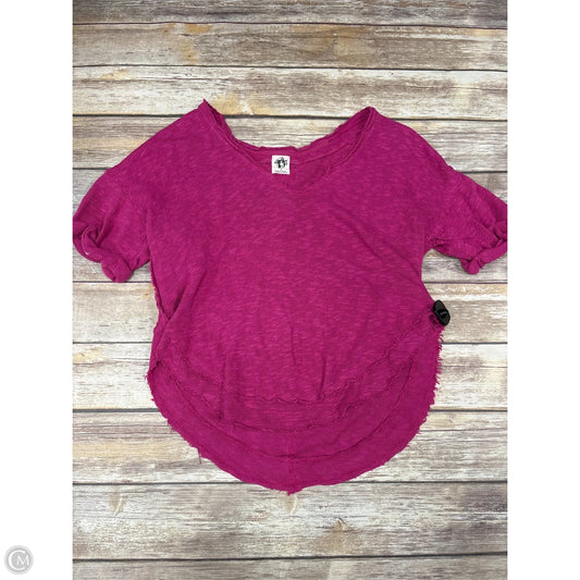 Top Short Sleeve By We The Free In Pink, Size: Xs