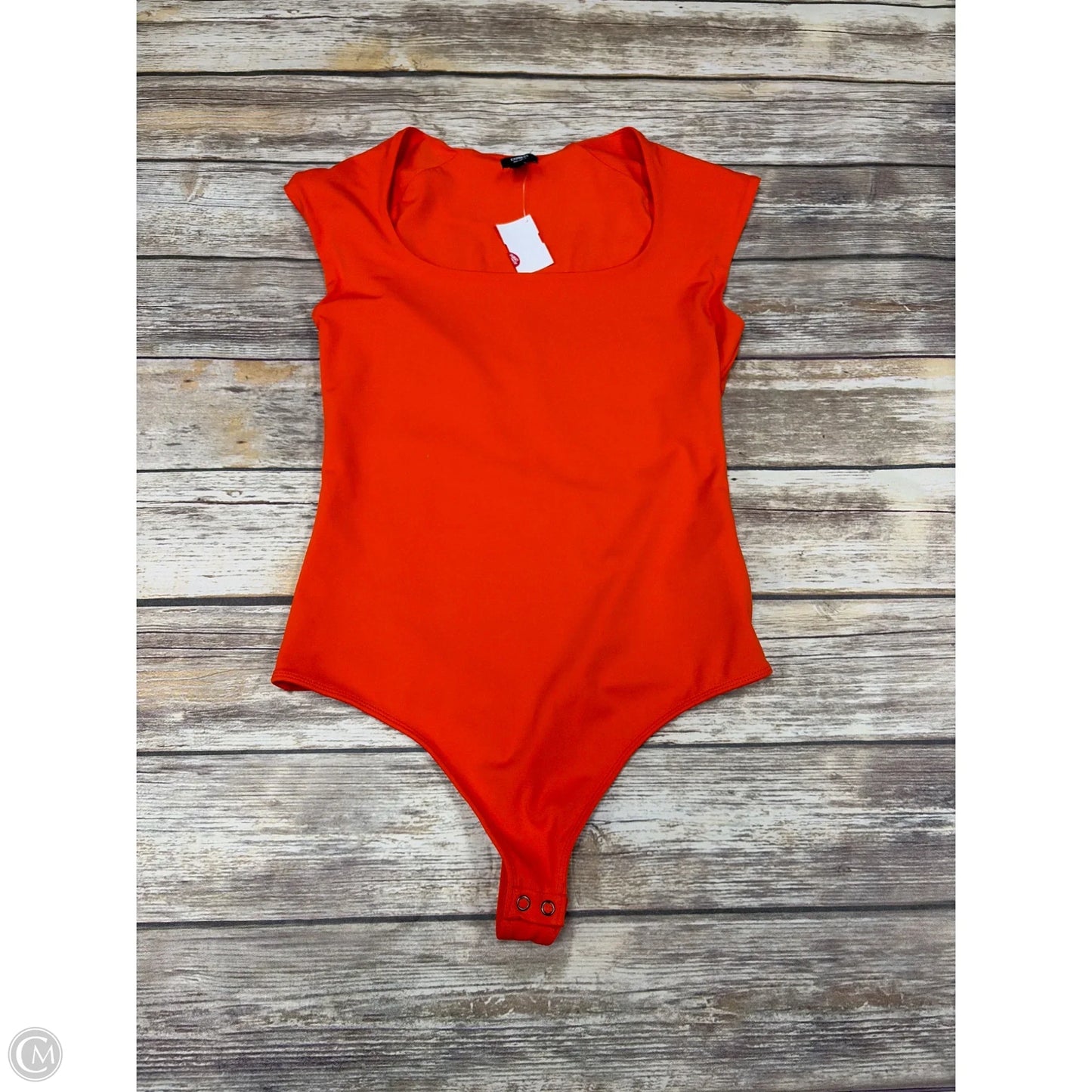 Bodysuit By Express In Orange, Size: M