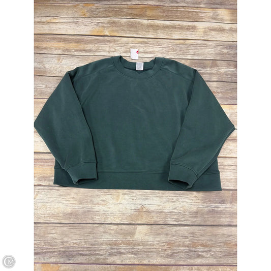 Athletic Sweatshirt Crewneck By All In Motion In Green, Size: L
