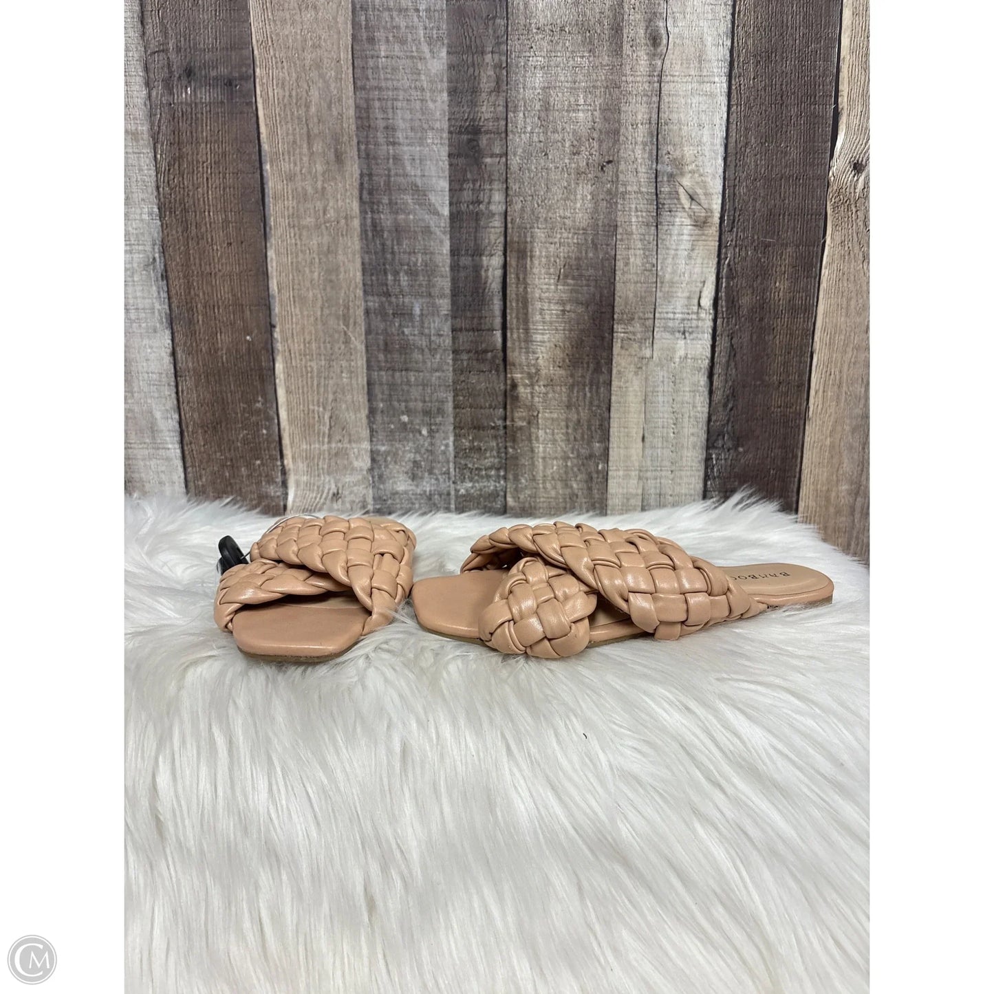 Sandals Flats By Bamboo In Tan, Size: 6.5