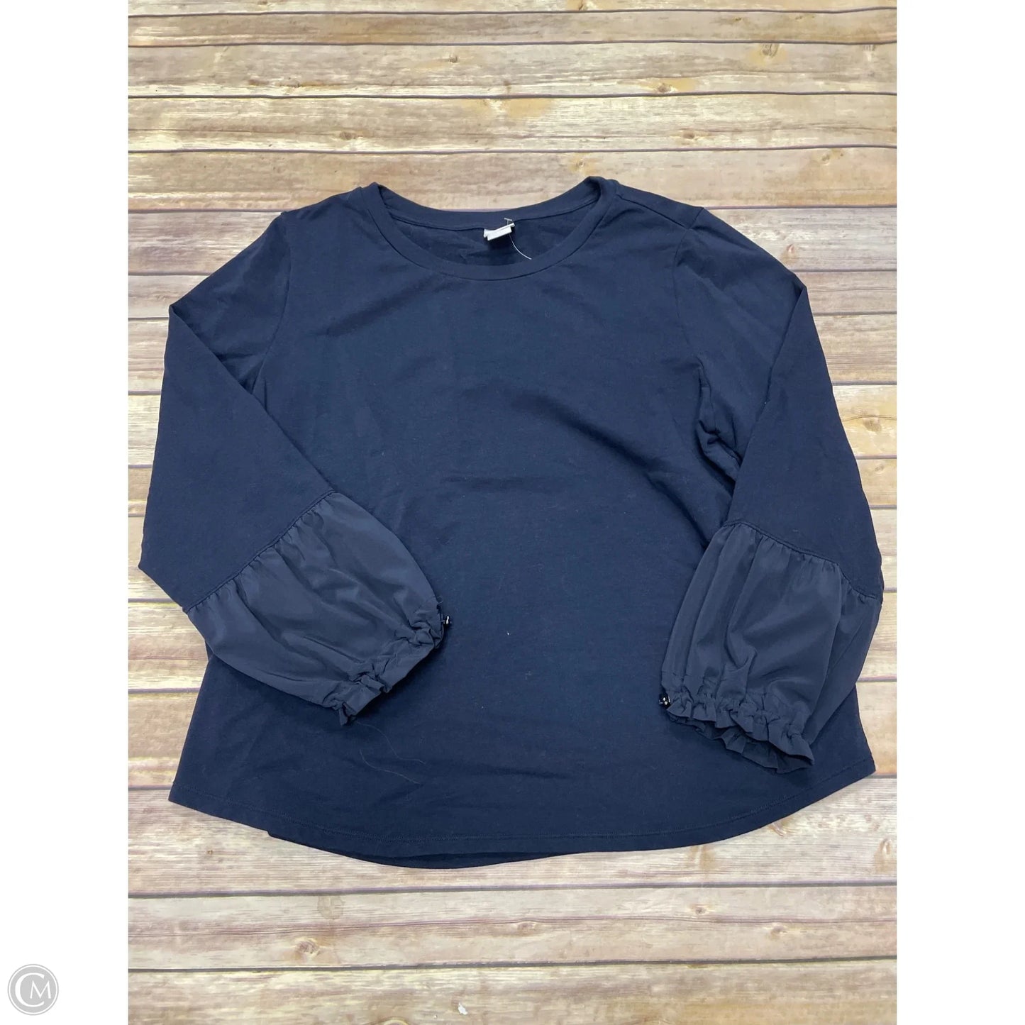 Top Long Sleeve By Chicos In Navy, Size: 3x