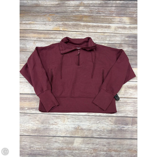 Athletic Top Long Sleeve Collar By Old Navy In Red, Size: L