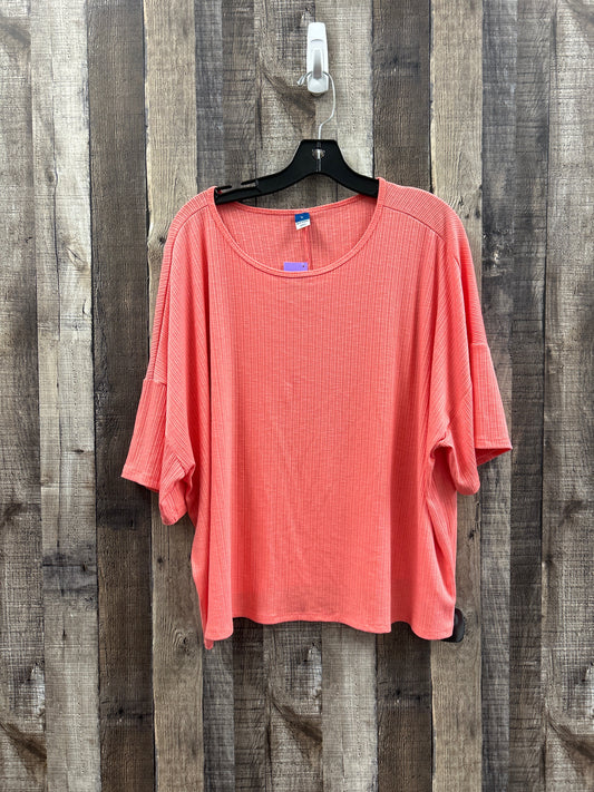 Orange Top Short Sleeve Old Navy, Size Xl