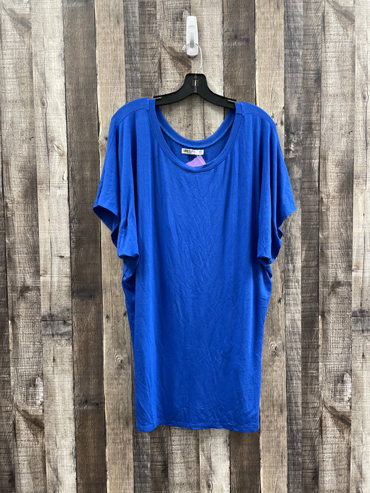 Blue Top Short Sleeve Cme, Size Xxl