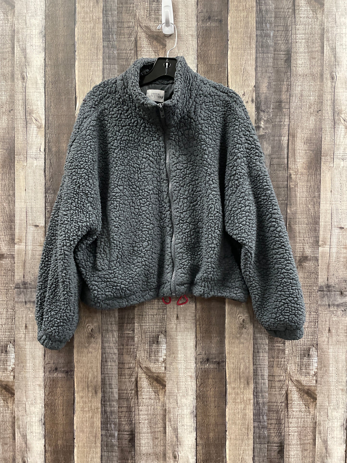 Jacket Fleece By Urban Outfitters In Grey, Size: L