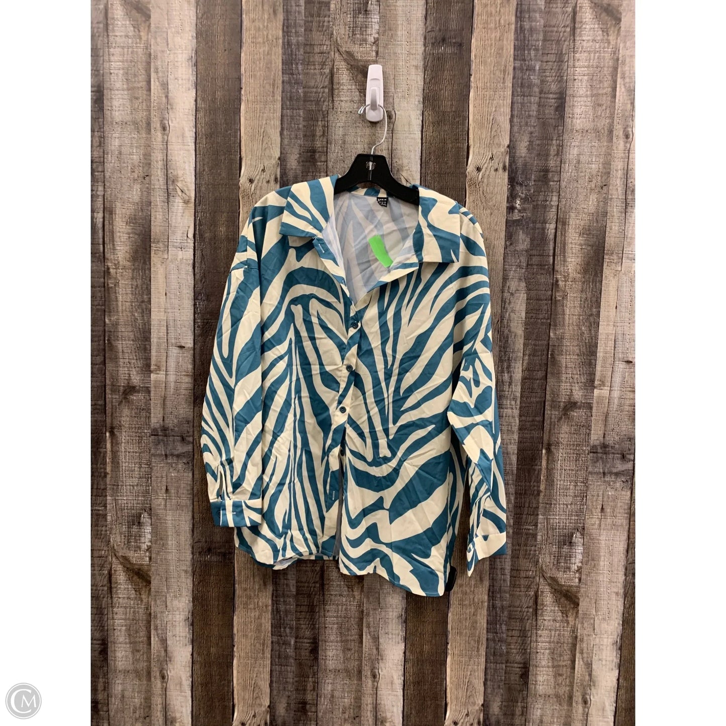 Top Long Sleeve By Shein In Animal Print, Size: M