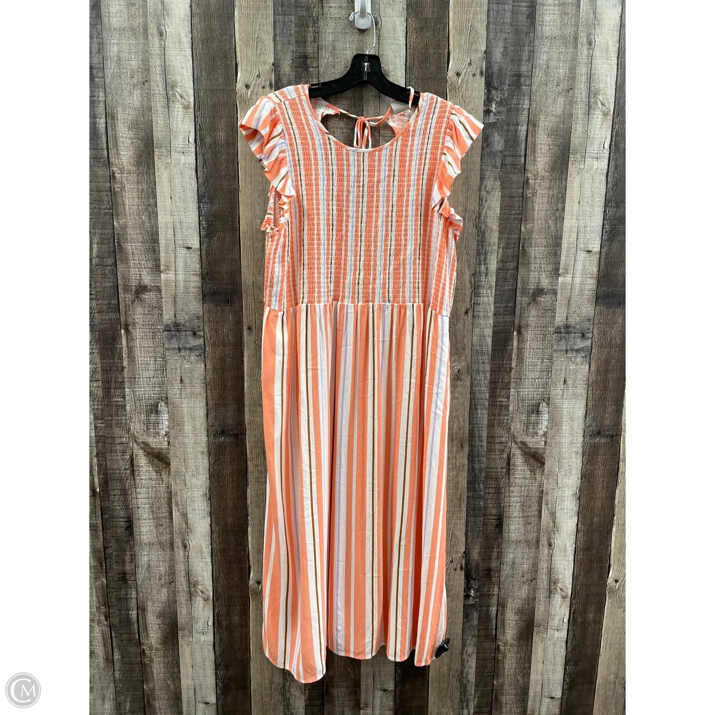 Dress Casual Maxi By A New Day In Striped Pattern, Size: L