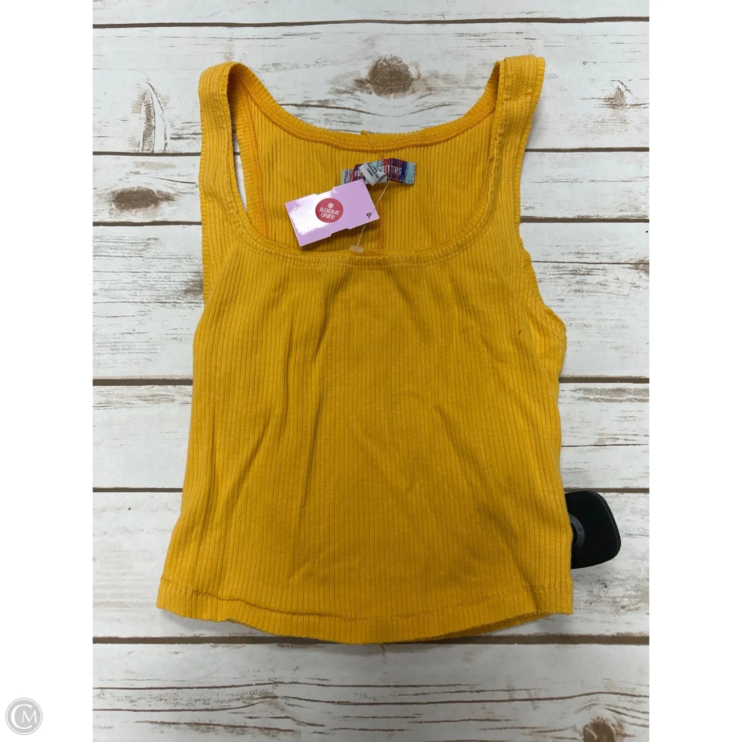 Tank Top By Urban Outfitters In Yellow, Size: M
