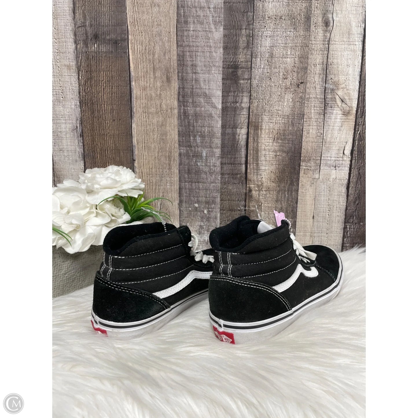 Shoes Sneakers By Vans In Black, Size: 7.5