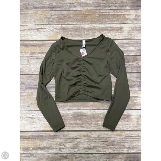 Athletic Top Long Sleeve Crewneck By All In Motion In Green, Size: M