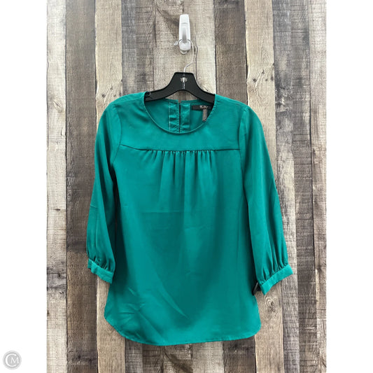 Top 3/4 Sleeve By Bcbg In Green, Size: Xs