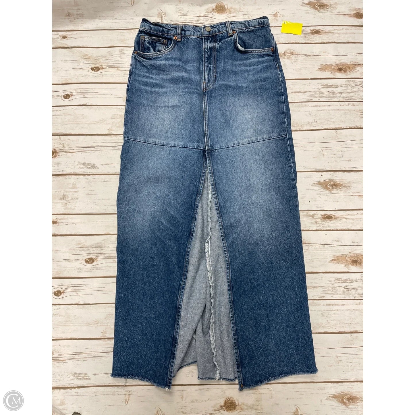 Skirt Midi By Reformation In Blue Denim, Size: 6