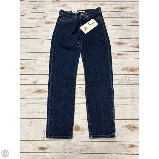 Jeans Straight By Levis In Blue Denim, Size: 0