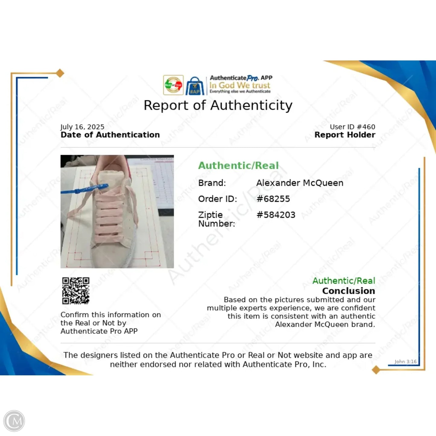 Shoes Luxury Designer By Alexander Mcqueen In Pink, Size: 10.5