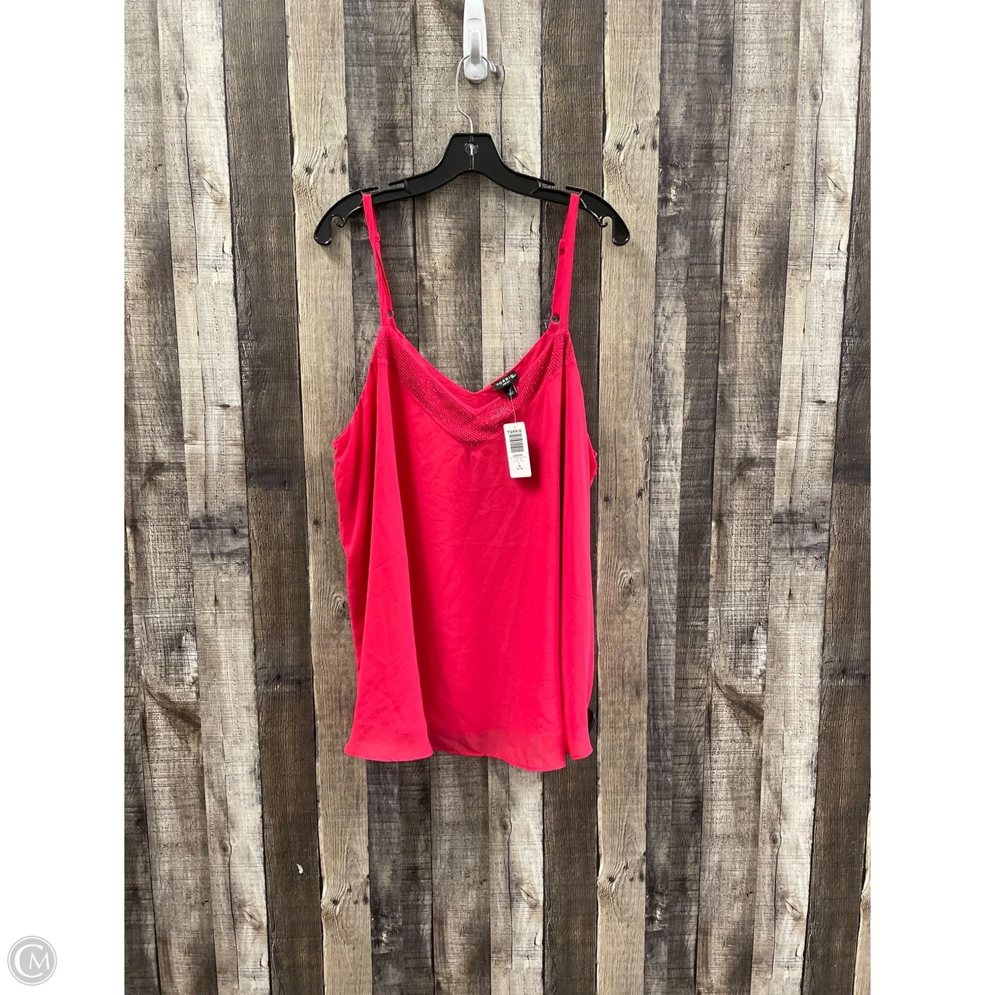 Top Sleeveless By Torrid In Red, Size: 1x