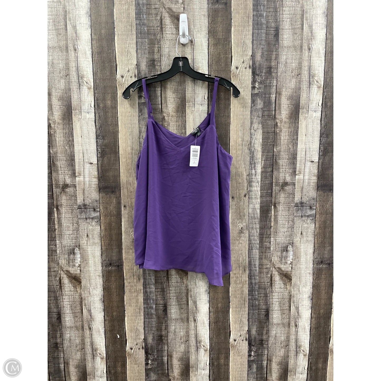Top Sleeveless By Torrid In Purple, Size: 1x