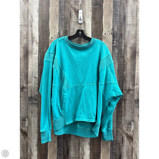 Sweatshirt Crewneck By Fantastic Fawn In Teal, Size: L