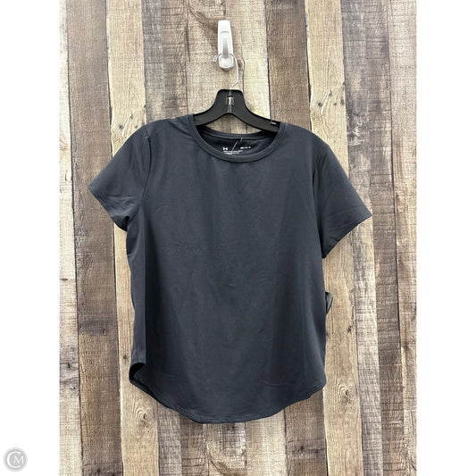 Athletic Top Short Sleeve By Under Armour In Black, Size: M