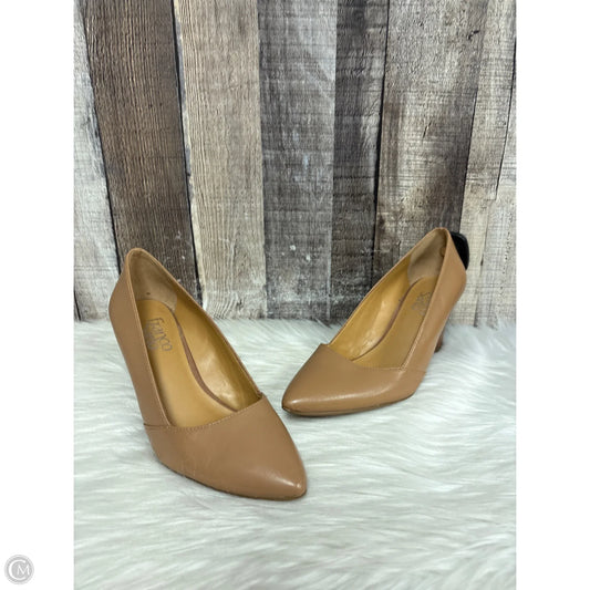 Shoes Heels Wedge By Franco Sarto In Tan, Size: 6