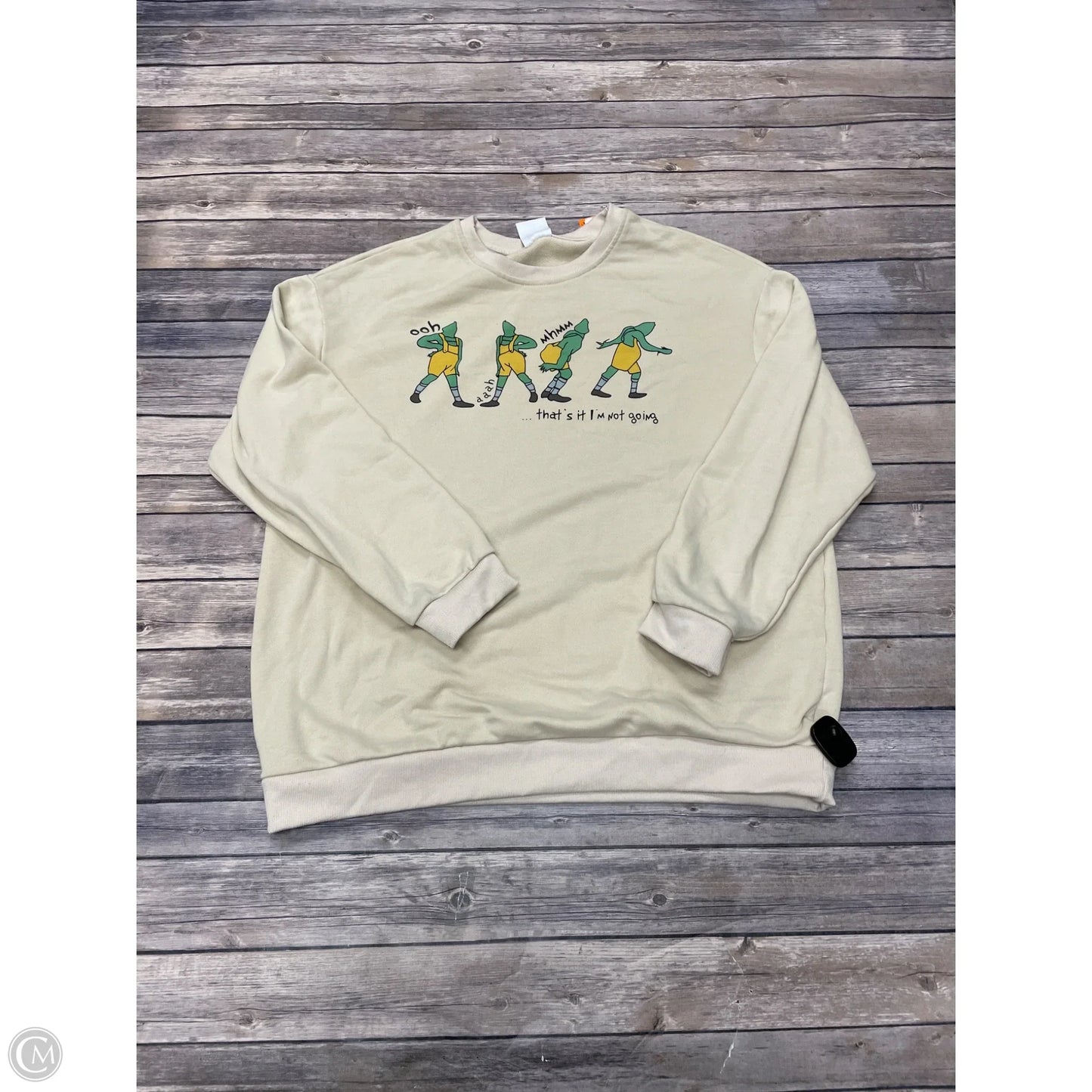 Sweatshirt Crewneck By Comfort Colors In Tan, Size: Xl