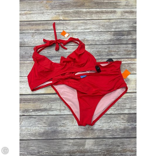 Swimsuit 2pc By Cupshe In Red, Size: Xl
