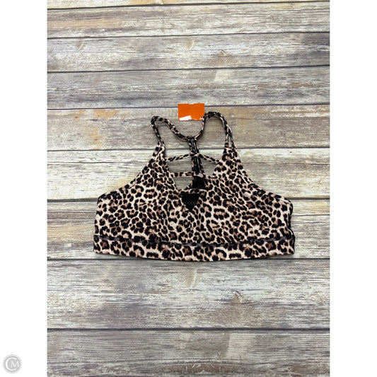 Athletic Bra By Zyia In Leopard Print, Size: Xl