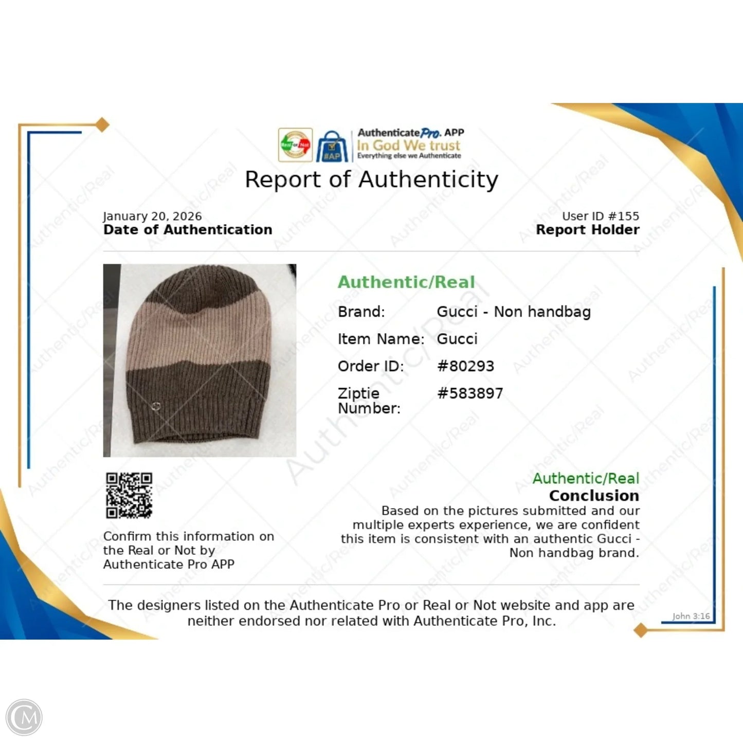 Hat Luxury Designer By Gucci