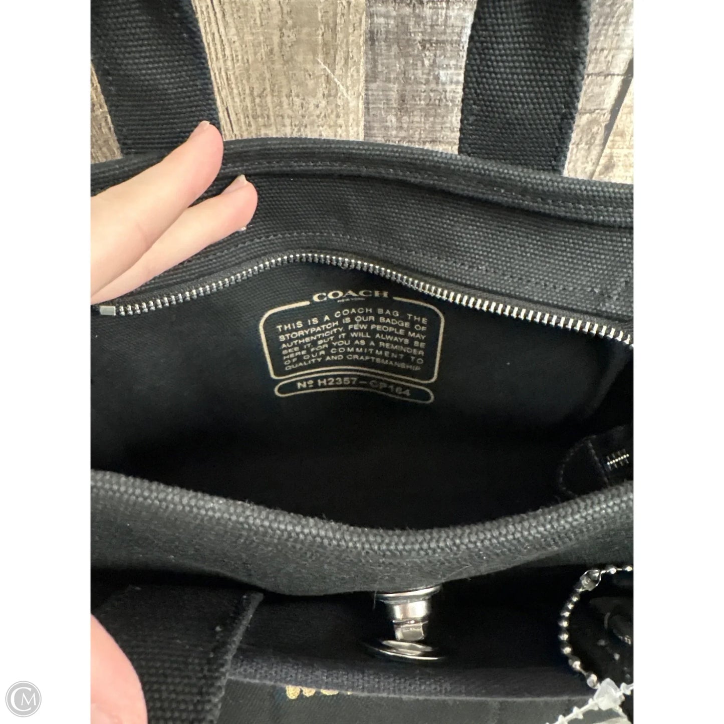 Tote Designer By Coach, Size: Small