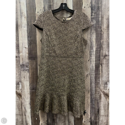 Dress Designer By Michael Kors In Gold, Size: L