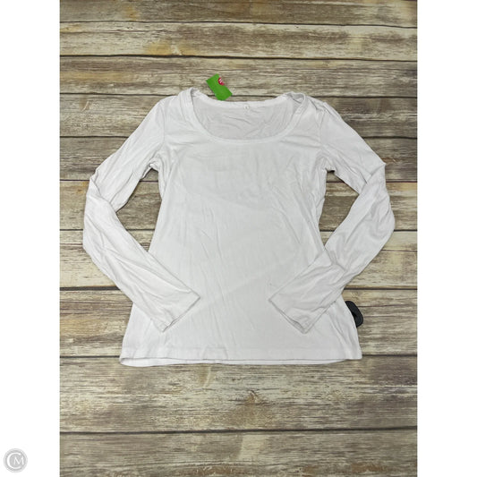 Top Long Sleeve By Shein In White, Size: L