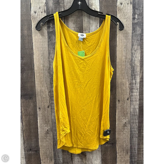 Top Sleeveless Basic By Old Navy In Yellow, Size: S