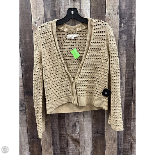 Sweater Cardigan By Loft In Beige, Size: S